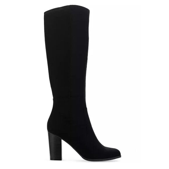 Style & Co. Shoes - STYLE & CO Wide-Calf Knee-High Suede Dress Boots In Black Size 11M NWOB